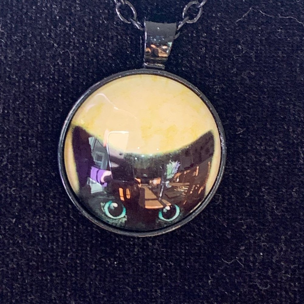 Black cat charm necklace - Picture 4 of 4